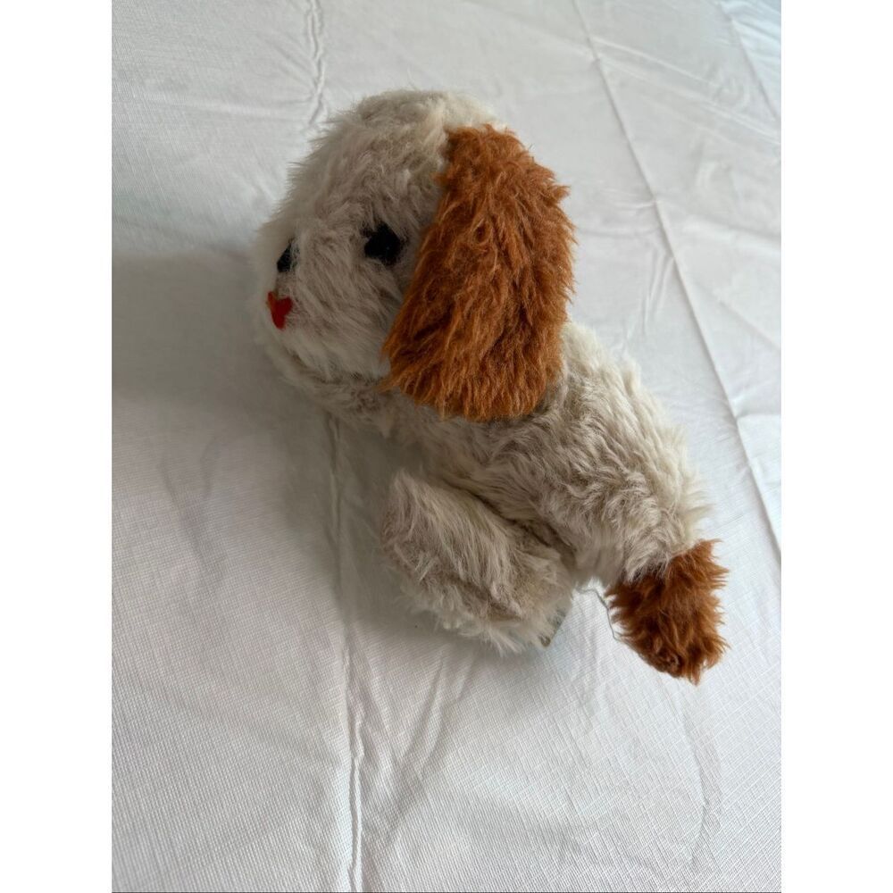 Vintage 50s Bantam Plush Dog Bantam Morgan Works Well Rockabye Baby